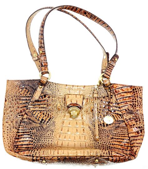 are brahmin purses real alligator